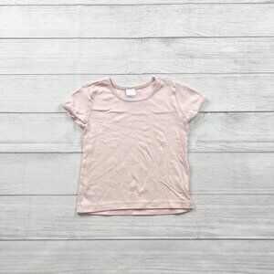 Hanna Andersson Girls Pink Short Sleeve T-Shirt Pima Cotton Tee 5